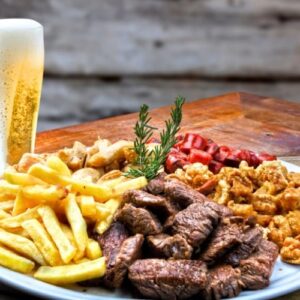 Porção de picanha com batata